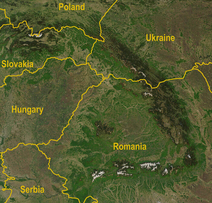 Carpathians-satellite