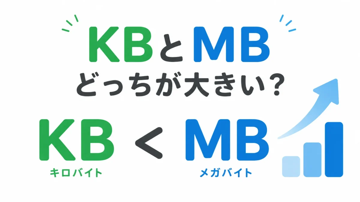 「KBとMBの違い」のアイキャッチ画像